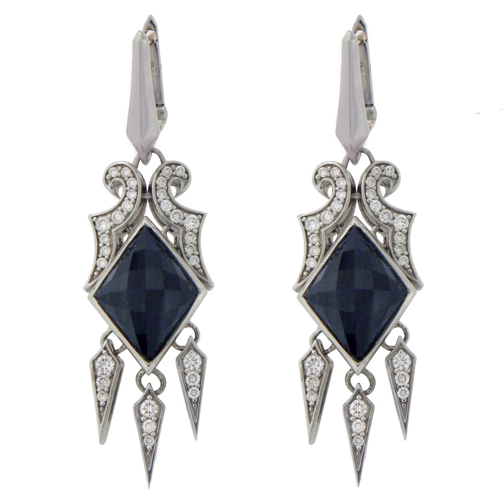 Stephen Webster 925 Silver 14k Gold Post Earrings